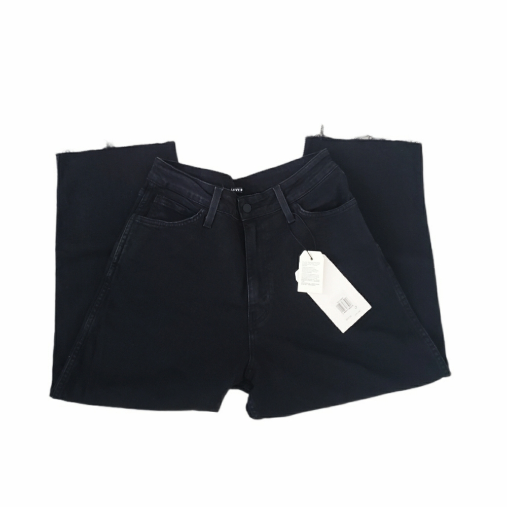 Levi's Ribcage Line 8 Premium Straight Ankle Jeans - Picture 14 of 15